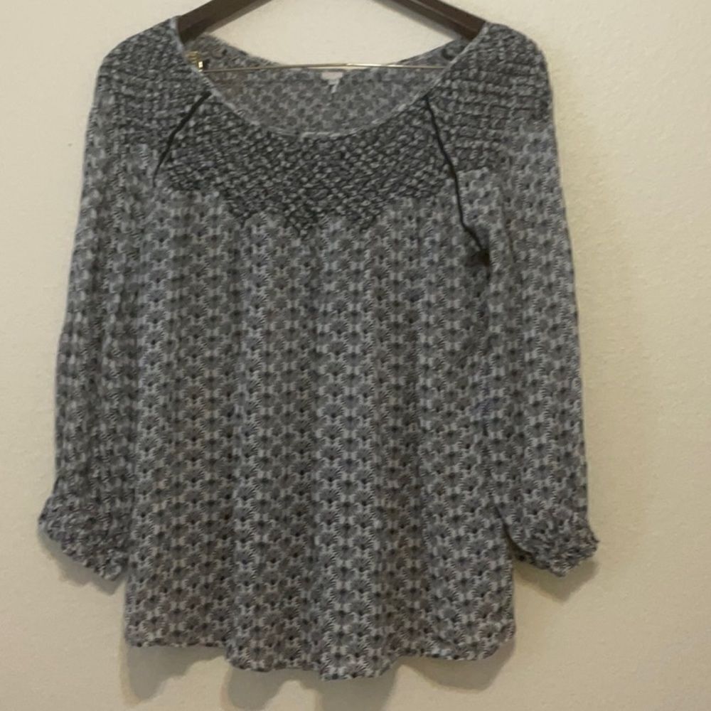 Anthropologie floret Calais smock blouse large